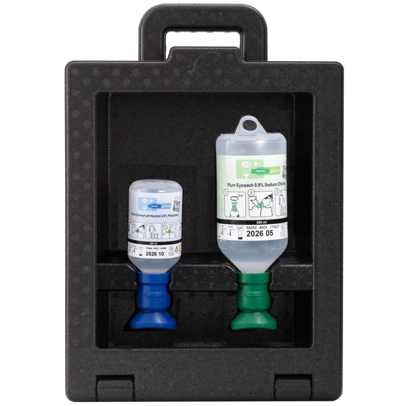 LEINA-WERKE eye rinse station IBOX, 1x 500 ml and 1x 200 ml, dust cap IP55